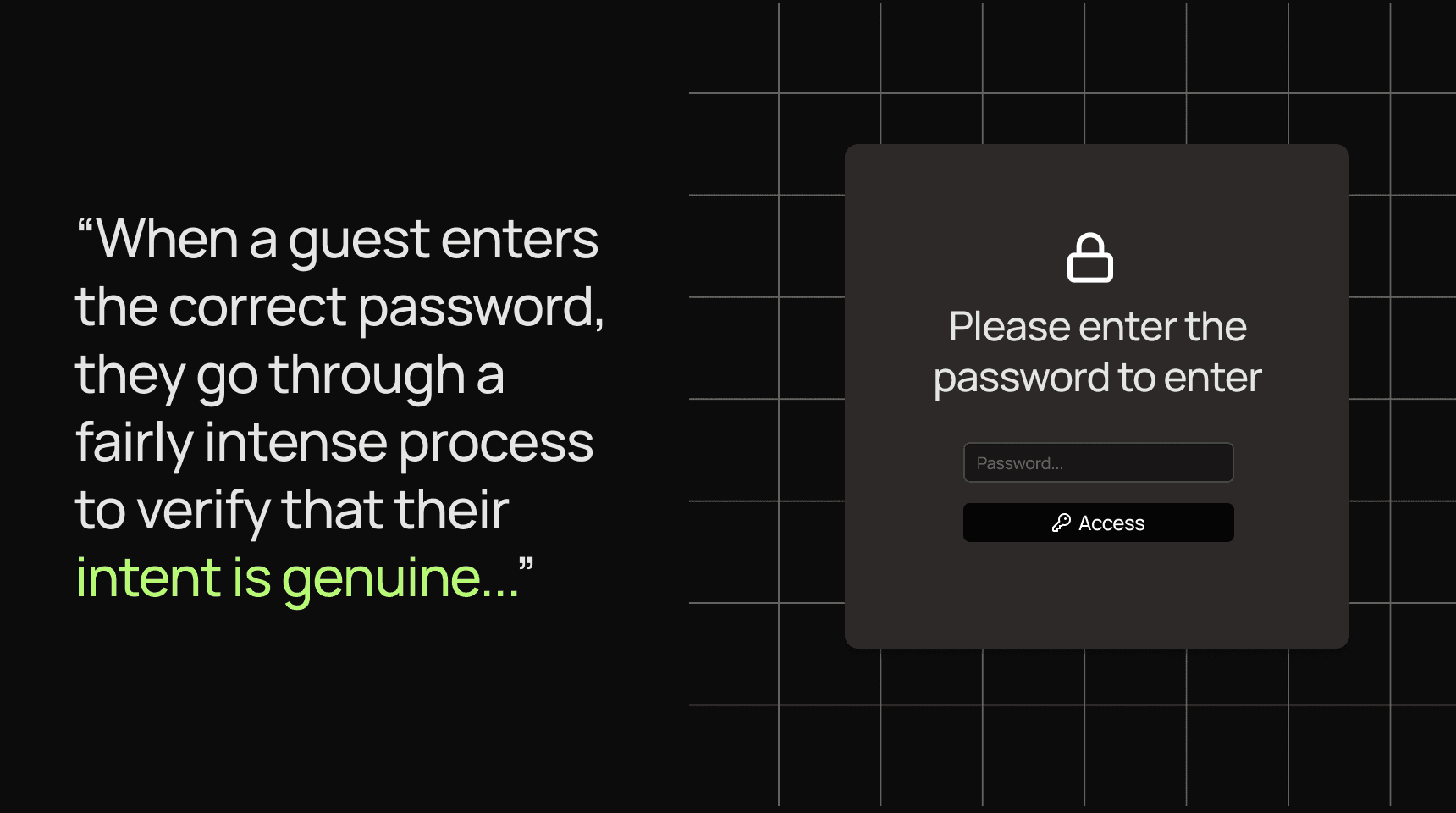 password