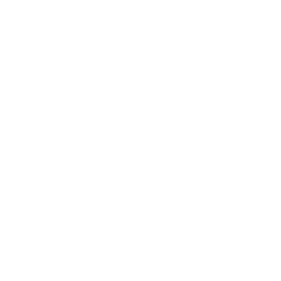 Two concentric white circles on a black background, forming a circular outline.