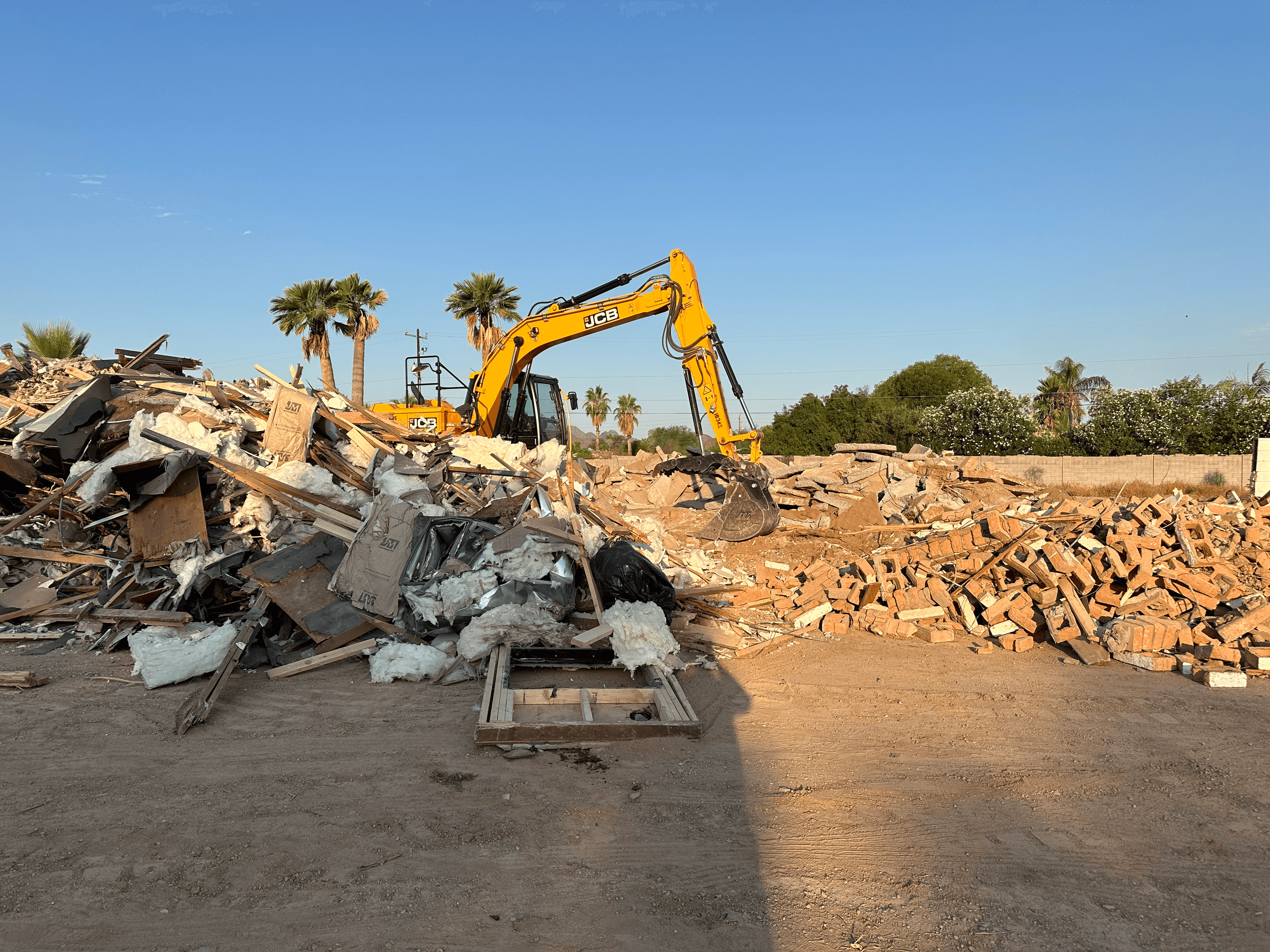 Cactus Country Waste working on a demolition job